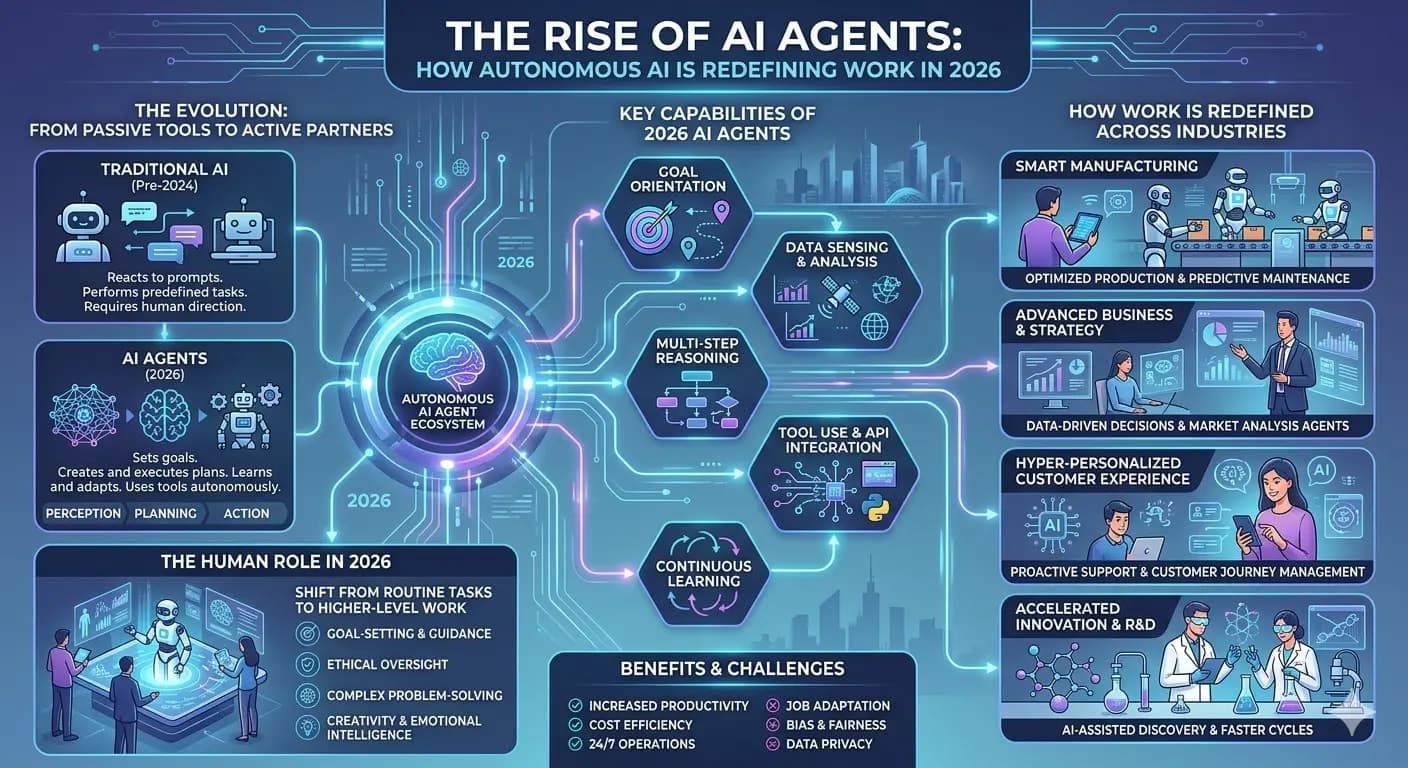The Rise of AI Agents: How Autonomous AI Is Redefining Work in 2026