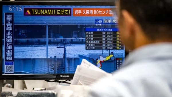 Japan on high alert for 'huge' second quake after issuing tsunami warning