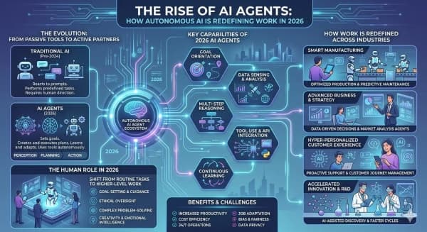 The Rise of AI Agents: How Autonomous AI Is Redefining Work in 2026