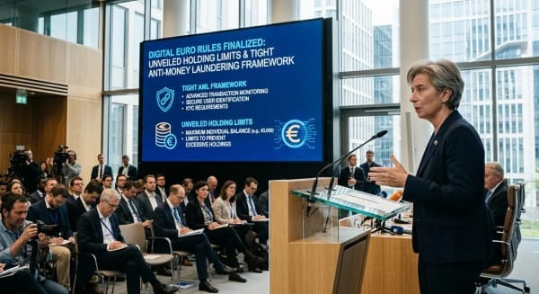 ECB Finalizes Digital Euro Rules: Tight Anti-Money Laundering Framework and Holding Limits Unveiled